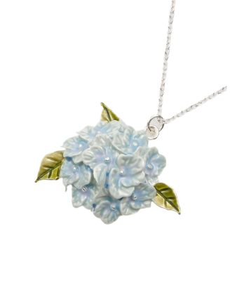 Hydrangea Necklace Silver