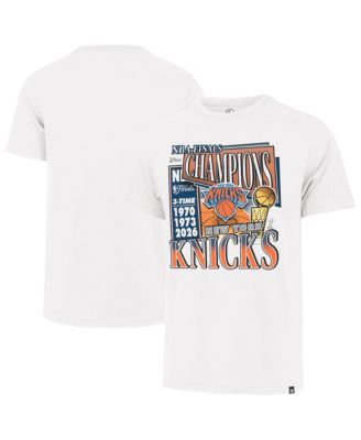 Men's White New York Knicks 2026 NBA Champions Franklin T-Shirt