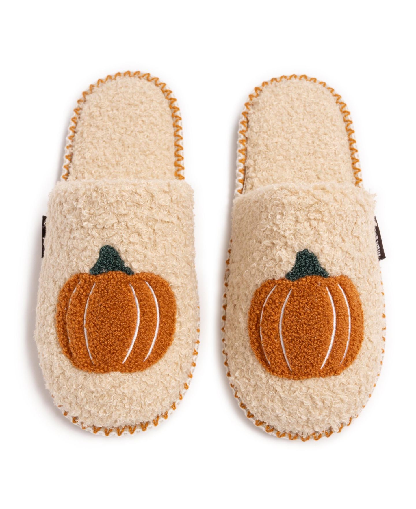 Женские тапочки MUK LUKS Punch Needle Fall Halloween Novelty Scuff Slipper, цвет: Classic Pumpkin — фото 8