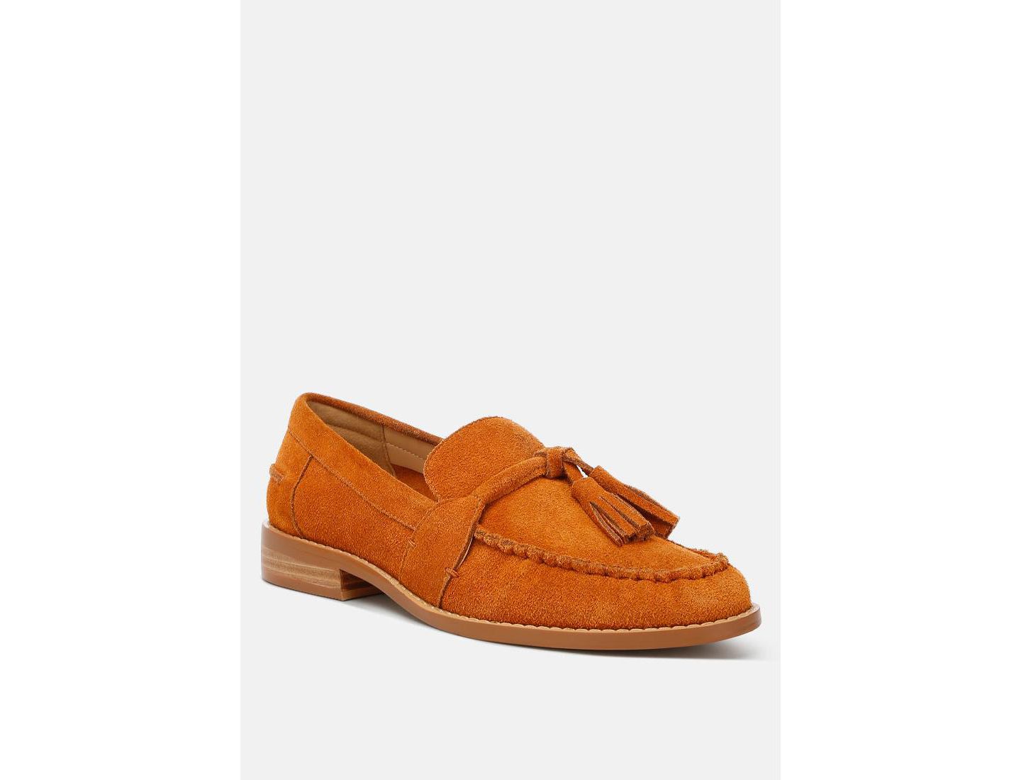 Женские туфли Rag & Co Rhone Tassels Detail Suede, цвет: Бежевый / Хаки — фото 10