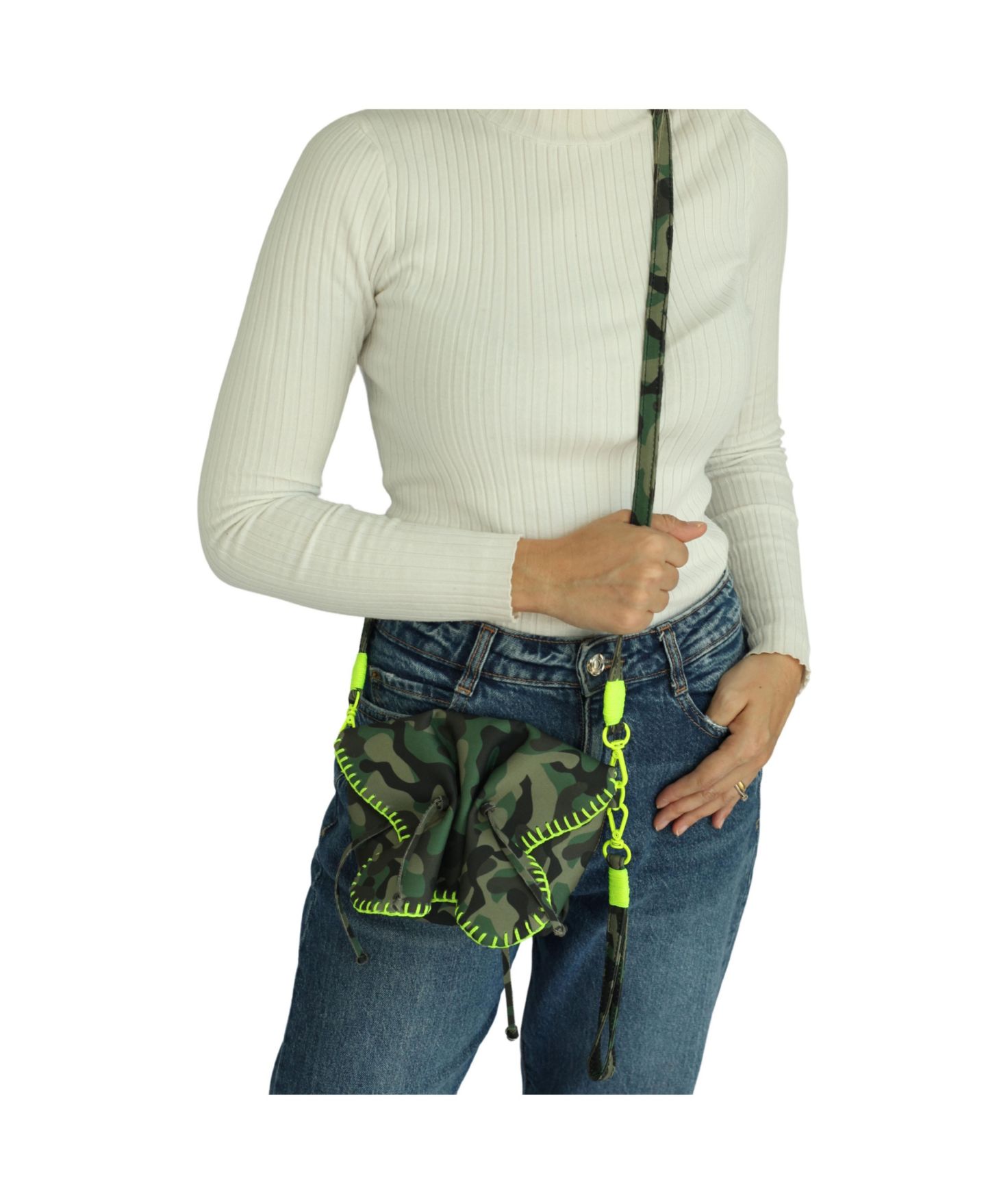 Сумка Carlos Falchi Mini Butterfly Leather, цвет: Camoflauge — фото 7