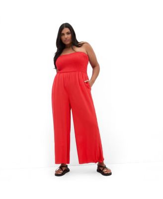 Plus Size Ally Strapless Jumpsuit