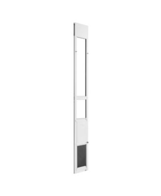 Dog Door for Sliding Glass Door Adjustable Height Medium Flap with Rotating Hinge