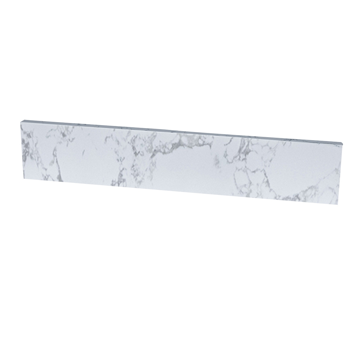 Sillysis 31/37/43 Inch Carrara Marble Stone Bathroom Vanity Top with Rectangular Undermount Sink and Backsplash