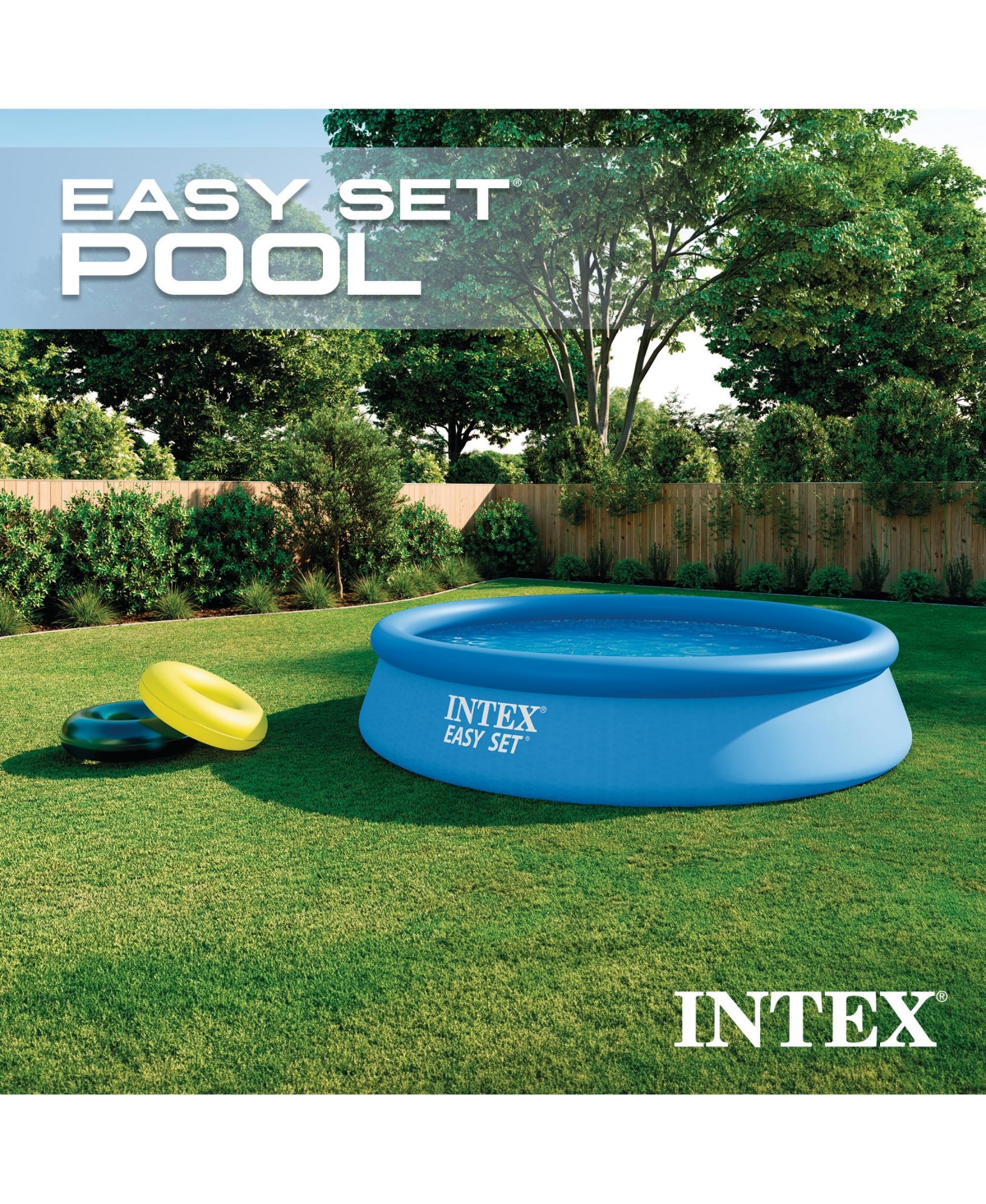Intex 28131EH 12feet x 30in Easy Set Up Inflatable Swimming Pool with Filter Pump