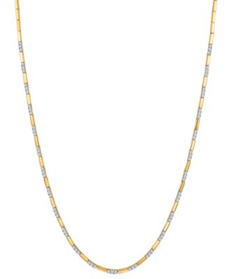 Diamond Necklace (1/2 ct. t.w.) in 10k Yellow Gold
