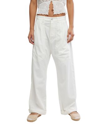 Women's Clover Mid-Rise Dropped Trouser Pants