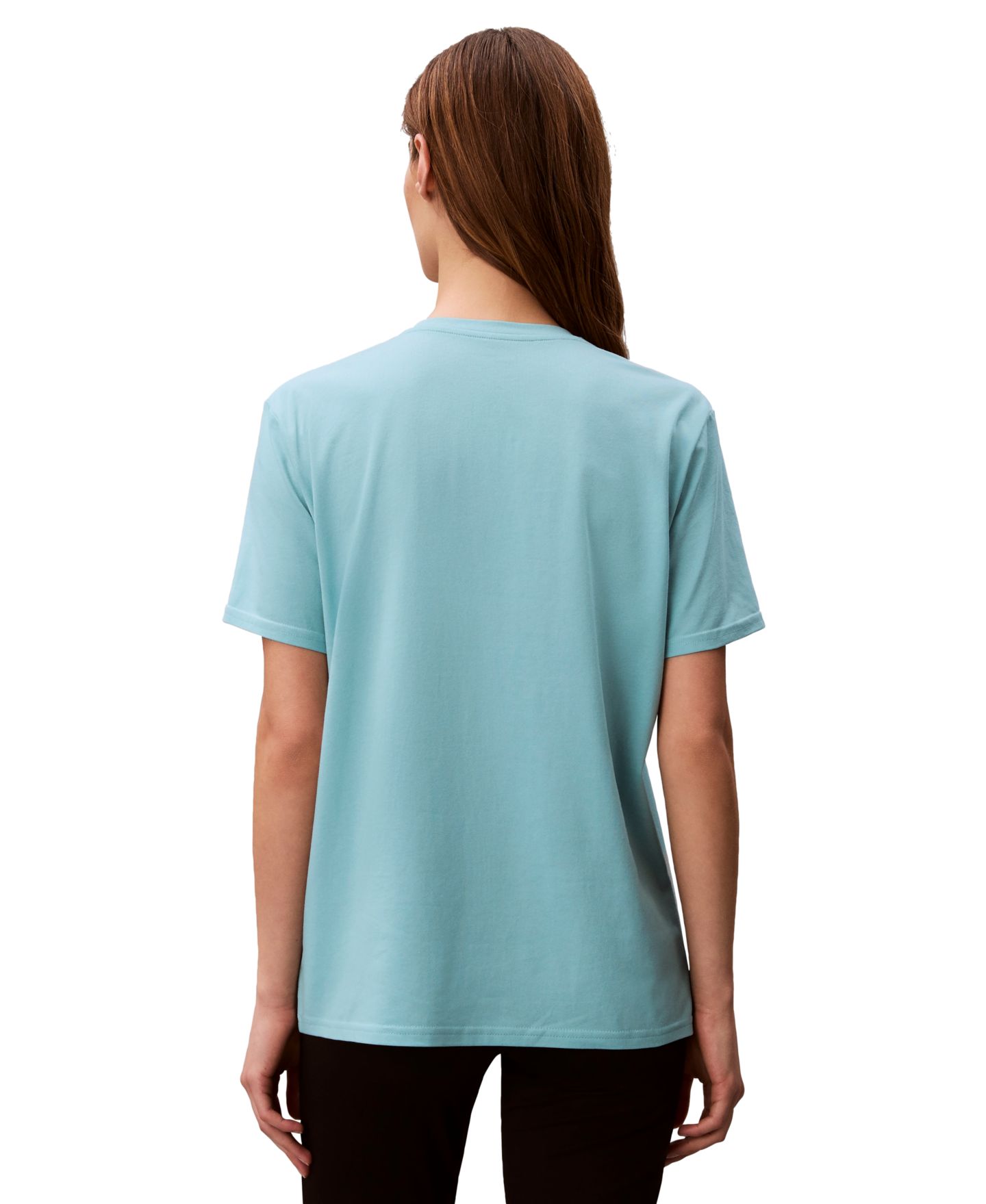 Женская футболка Calvin Klein Performance Classic-Fit V-Neck, цвет: Синий — фото 5