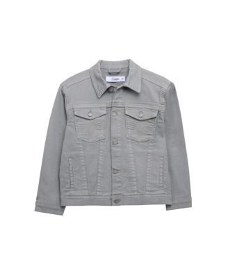 Boys Saddle Stitch Color Denim Jacket With Flap Pocket