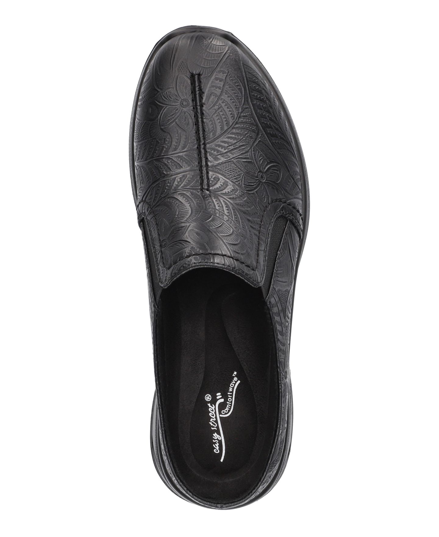 Женские сабо Easy Street Atlas Comfort Slip-On Mules, цвет: Чёрный — фото 4