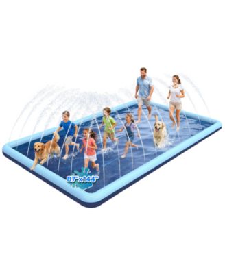 Dog Splash Pad Sprinkler Pool Outdoor 144"x 87