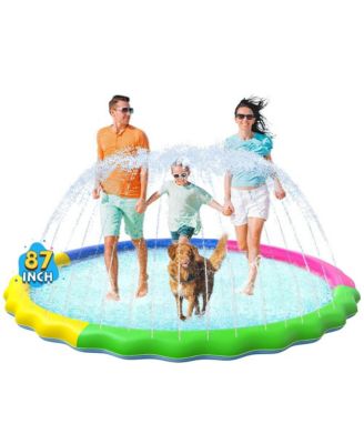  Splash Pad Sprinkler Pool Dog Pet Play Mat Fountain Outdoor Summer Funyard