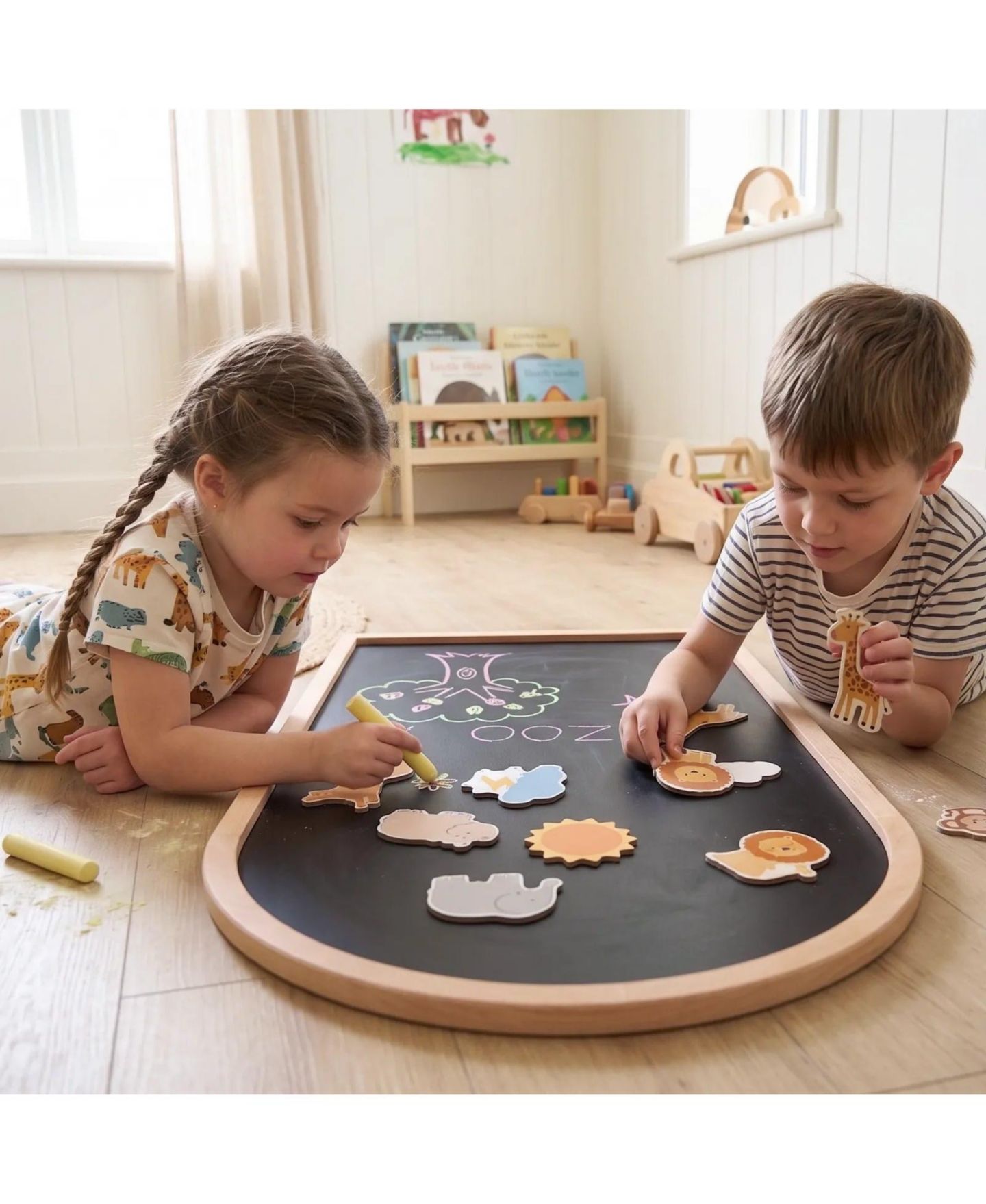 Детская игрушка Tiny Land Double-Sided Magnetic Easel, Ages 3+ — фото 8