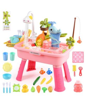 Water Table Sensory Electric Pump Kitchen Fishing Playset