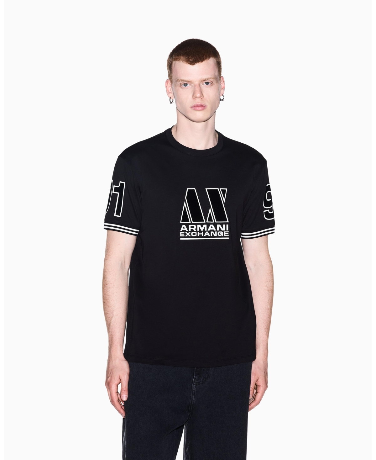 A|X Armani Exchange Men's Multi Badge T-Shirt - Black