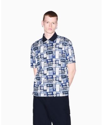 Men's Collage Logo Polo Shirt