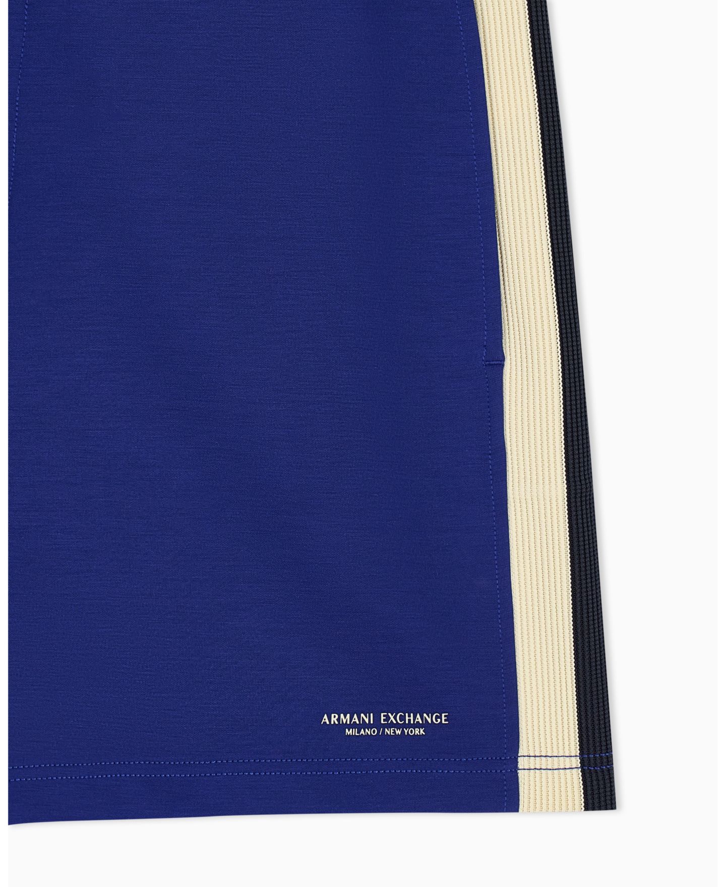 Мужские шорты A|X Armani Exchange Stretch Modal Taping, цвет: Синий — фото 4