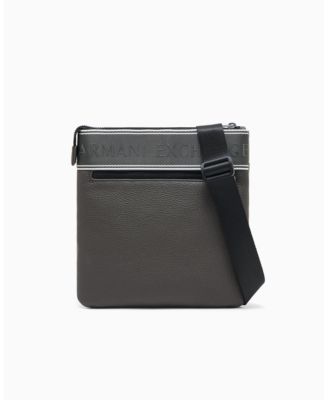 Men's Taping Flat Crossbody Bag
