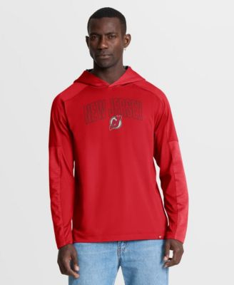 Men's Red New Jersey Devils Penalty Shot Long Sleeve Hoodie T-Shirt
