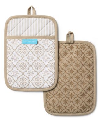 Allover Geo Floral 2-Pack Pot Holders