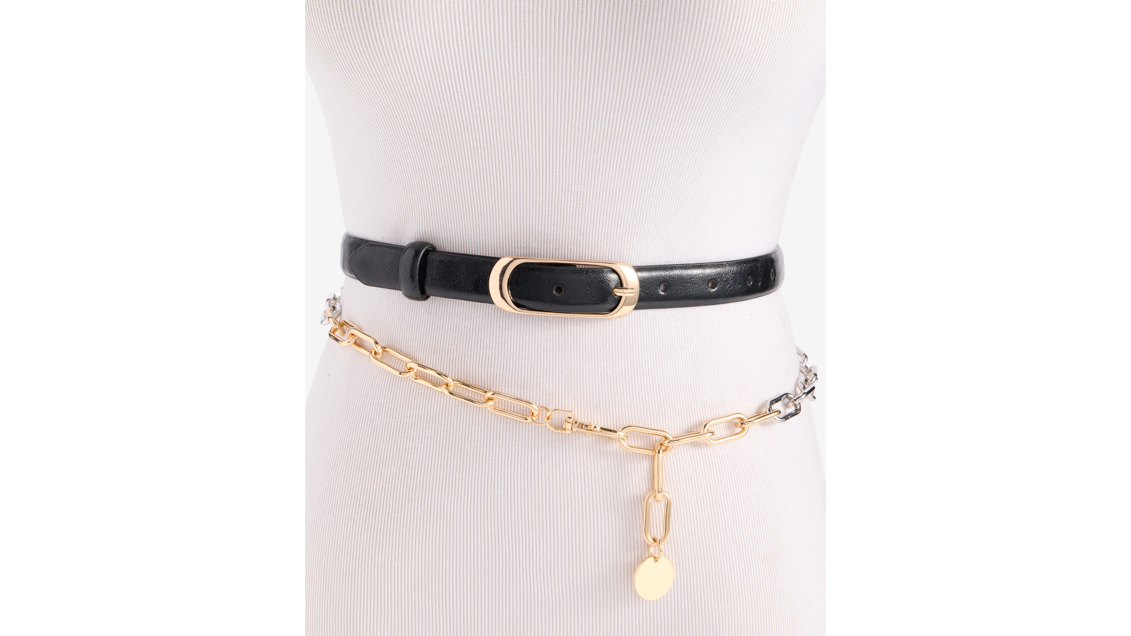 I.n.c. International Concepts Chain & Centerbar Belts, 2-Piece Set, Macy's Exclusive