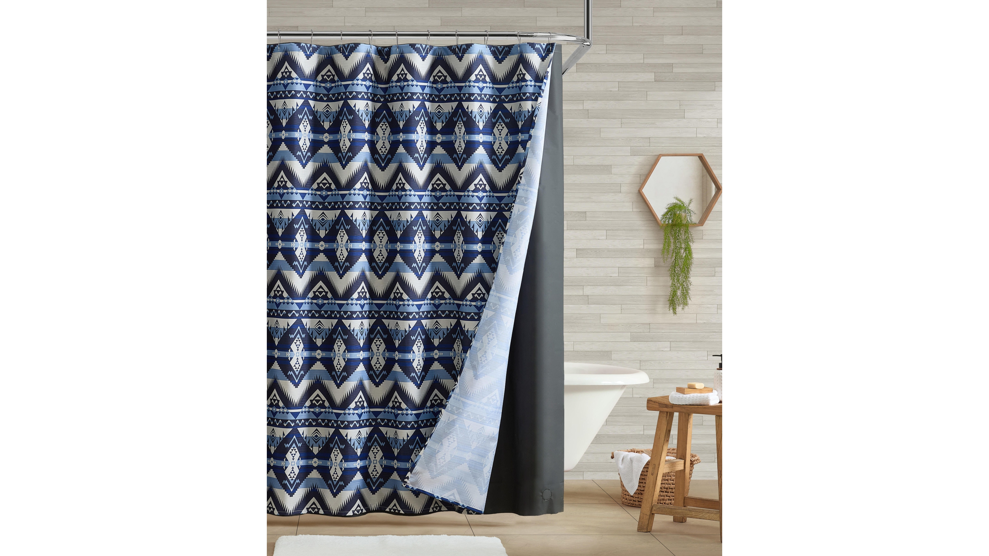 Wrangler Jesse Printed Shower Curtain, 72" x 72"