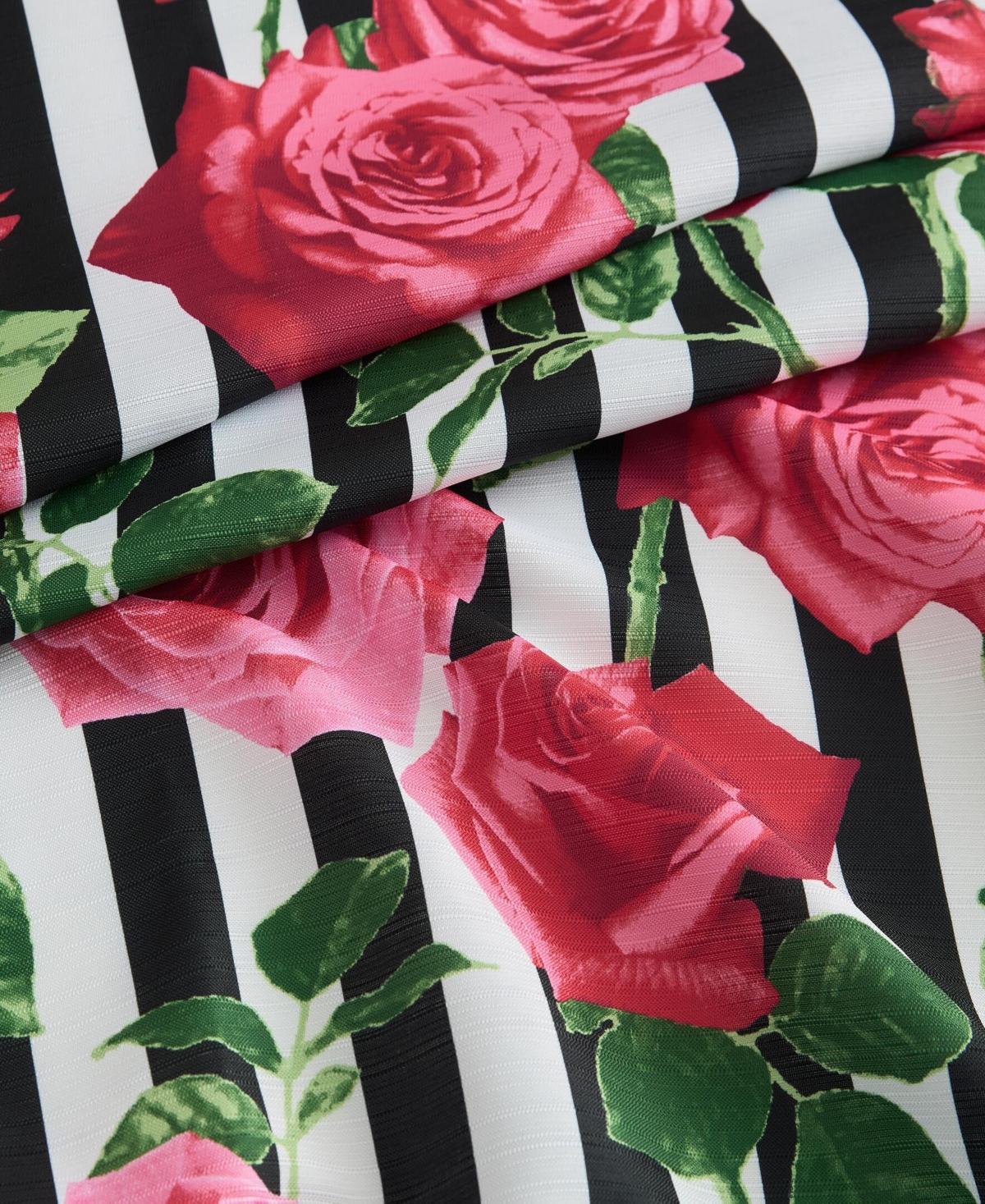Betsey Johnson Avantgarde Rose Printed Shower Curtain, 72" x 72"