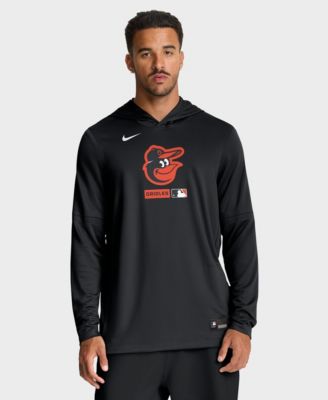 Men's Black Baltimore Orioles Authentic Collection Dri-FIT Long Sleeve Hoodie