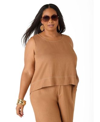 Women's Linen Blend Top