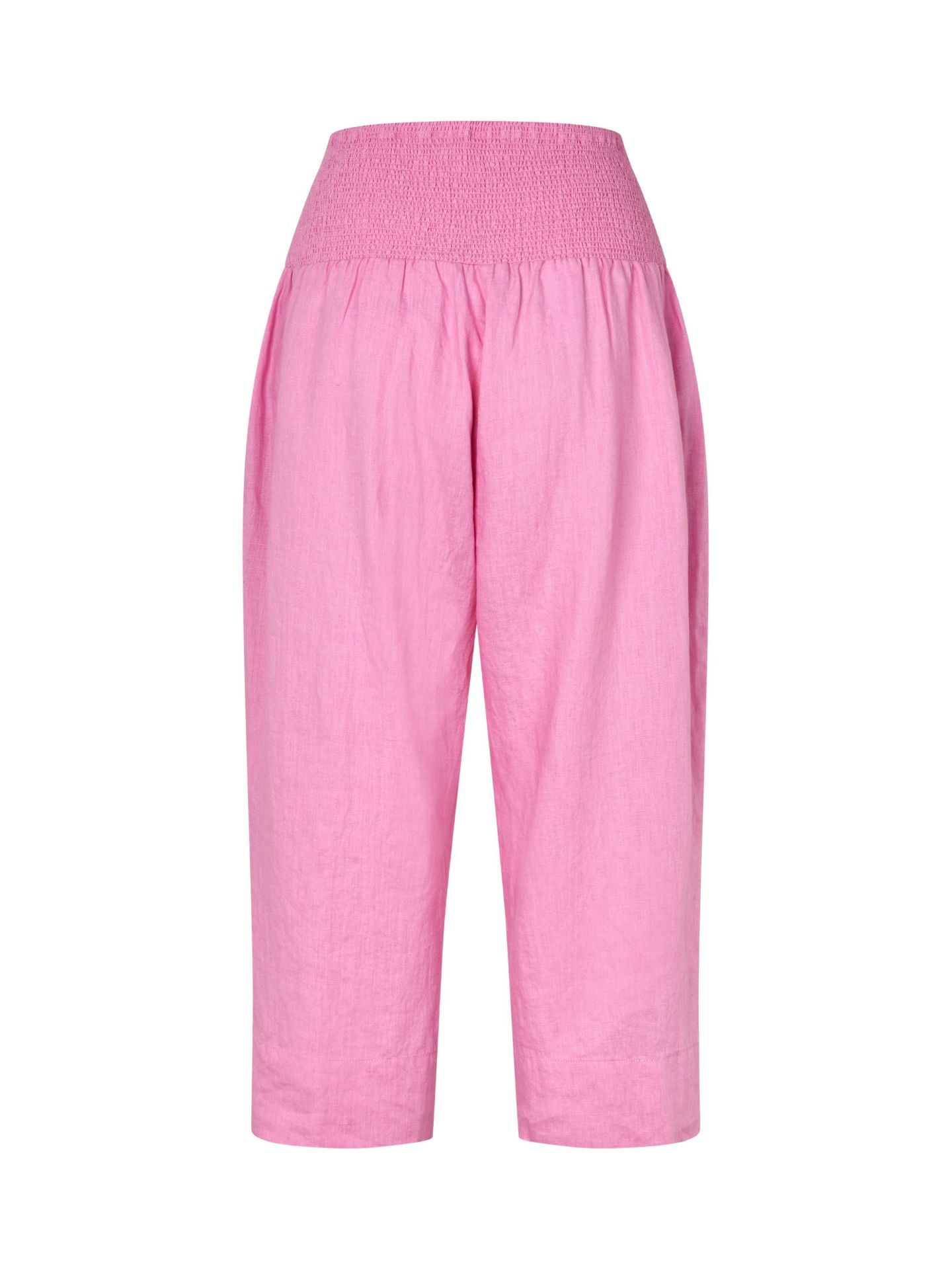 Женские брюки Masai Copenhagen Mapallas Linen Cropped, цвет: Фуксия розовый — фото 5