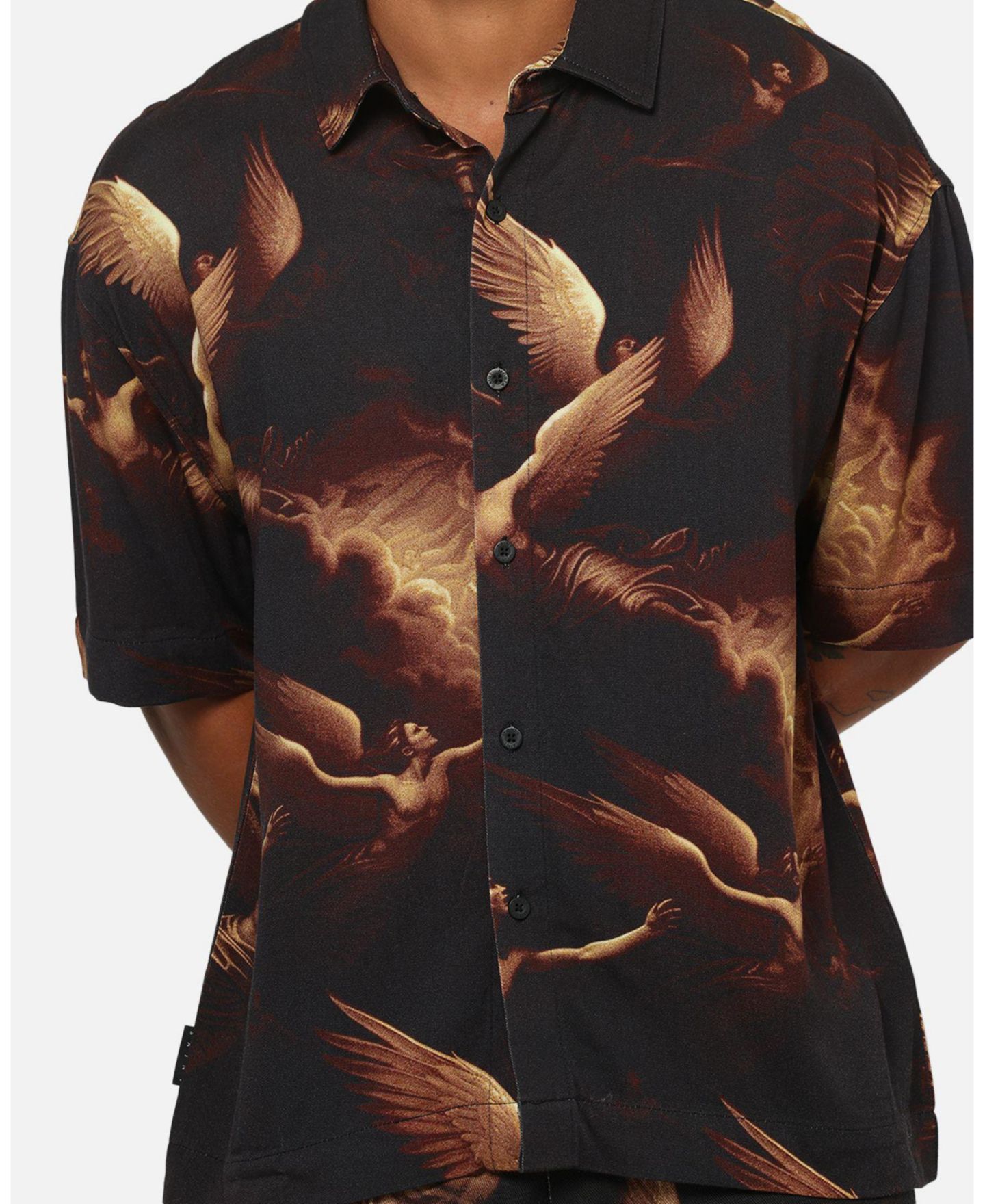 Мужская рубашка SAINT MORTA Rapture Button Up, цвет: Чёрный — фото 6