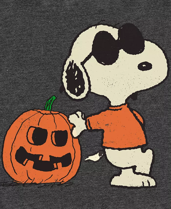 Men's Pumpkin Snoopy Crewneck T-Shirt - thumbnail 3