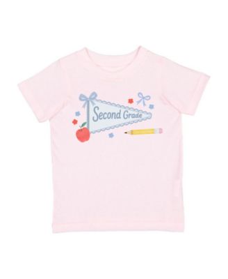 Little Girls Second Grade Pennant Short Sleeve T-Shirt