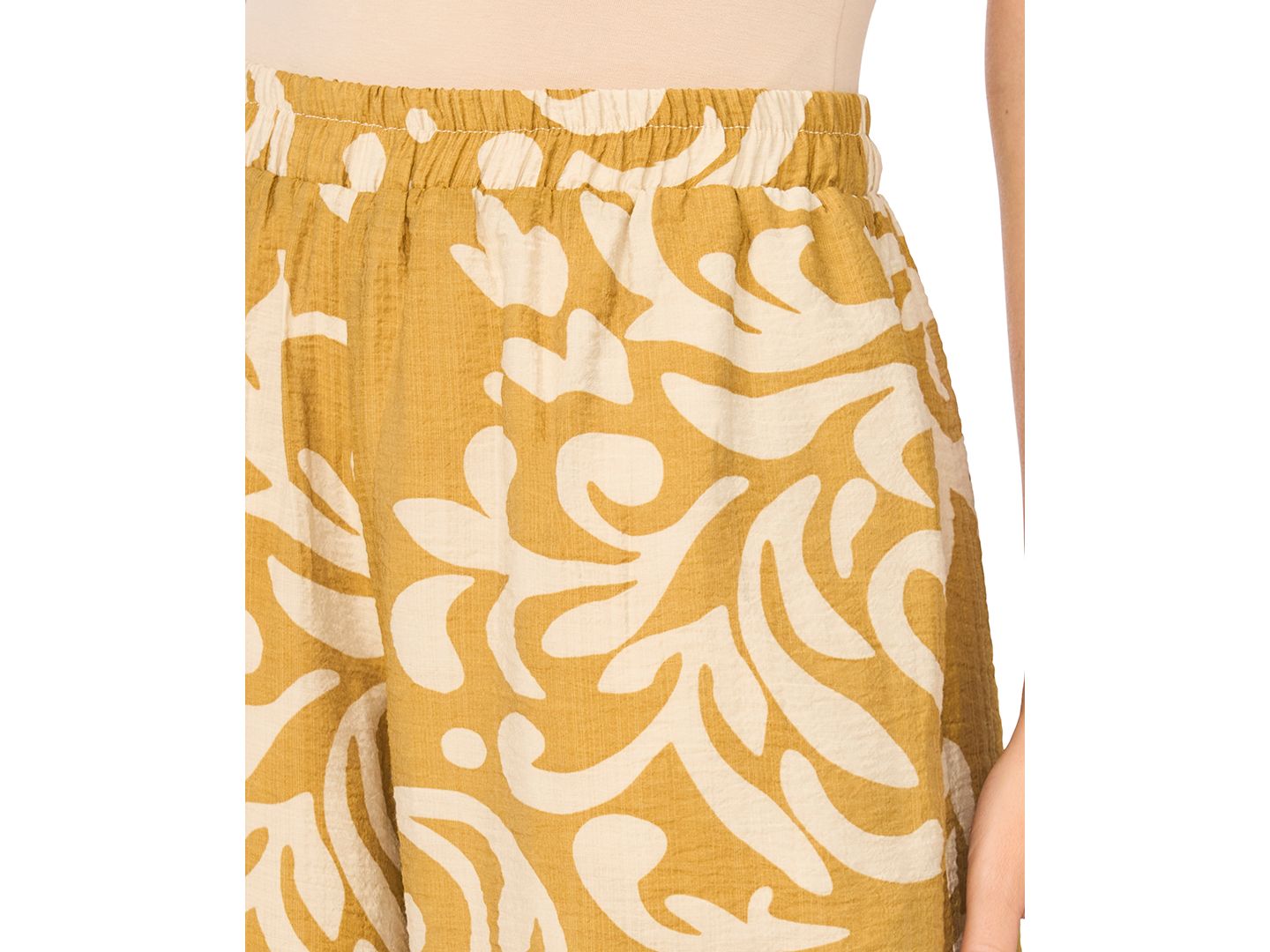 Женские брюки Sam & Jess Printed Wide-Leg Pull-On, цвет: Бронзовый туманный — фото 3