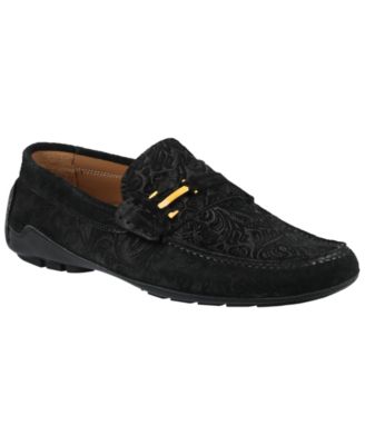Men's Suede Square-Toe Loafers