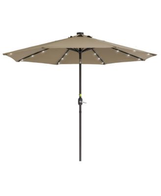 Enhance Your Outdoor Oasis With 9Feet LED Round Patio Umbrella - Stylish, Durable, And Sun-Protective
