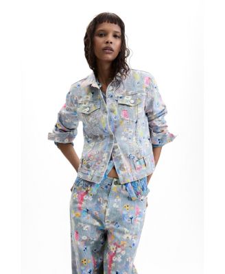 Women's Printed Denim Jacket