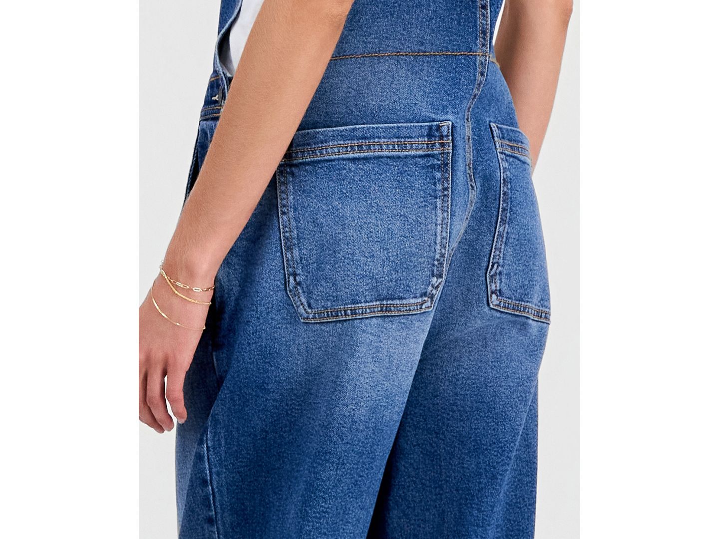 Женский комбинезон Celebrity Pink Juniors' Slouchy Denim Overalls, цвет: Kelroth — фото 10