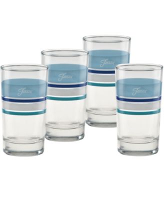 Coastal Blues Juice Glasses, Set of 4