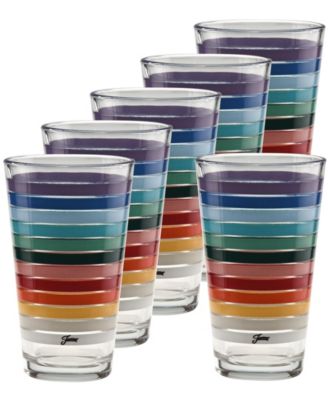 2026 All Colors Tapered Cooler Glasses, Set of 6
