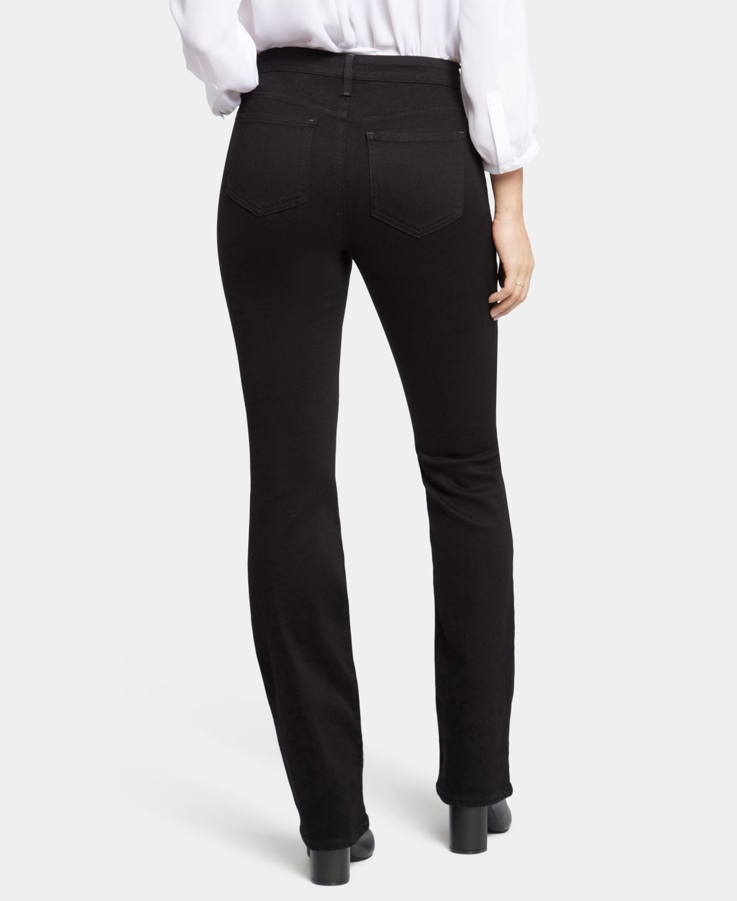 Женские джинсы NYDJ Petite Barbara Mid-Rise Bootcut, цвет: Чёрный — фото 5