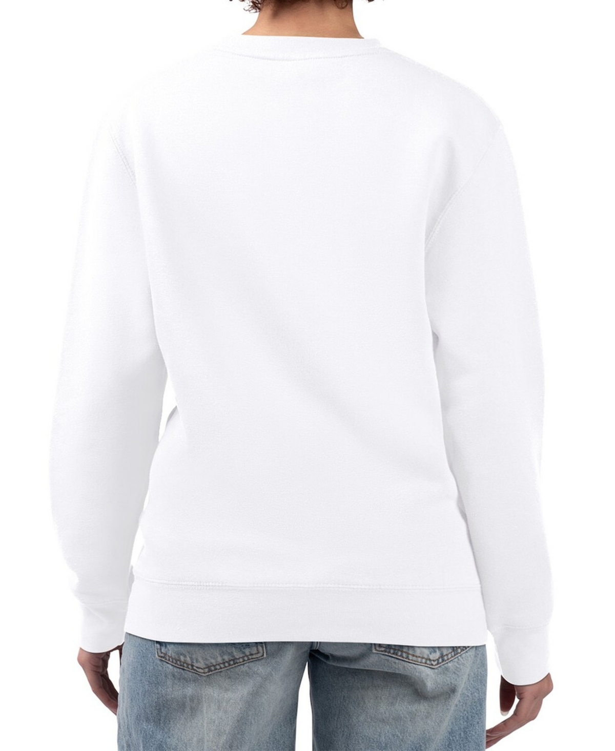 G-iii 4Her by Carl Banks Women's White Washington Nationals Baseball Girls Fleece Pullover Sweatshirt