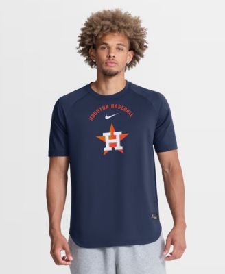 Men's Navy Houston Astros Authentic Collection Batting Practice Pre-Game Raglan Dri-FIT T-Shirt