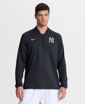 Men's Navy New York Yankees Authentic Collection Dri-FIT Raglan Half-Zip