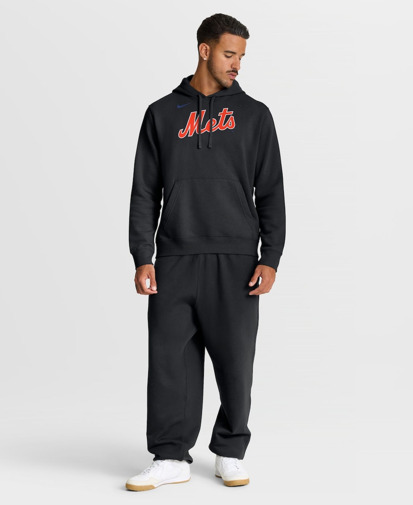 Мужское худи Nike Black New York Mets Club — фото 4