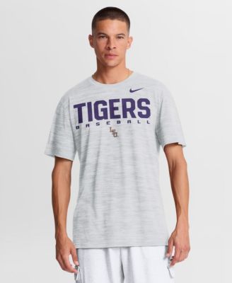 Men's White LSU Tigers Dugout Velocity Dri-FIT T-Shirt