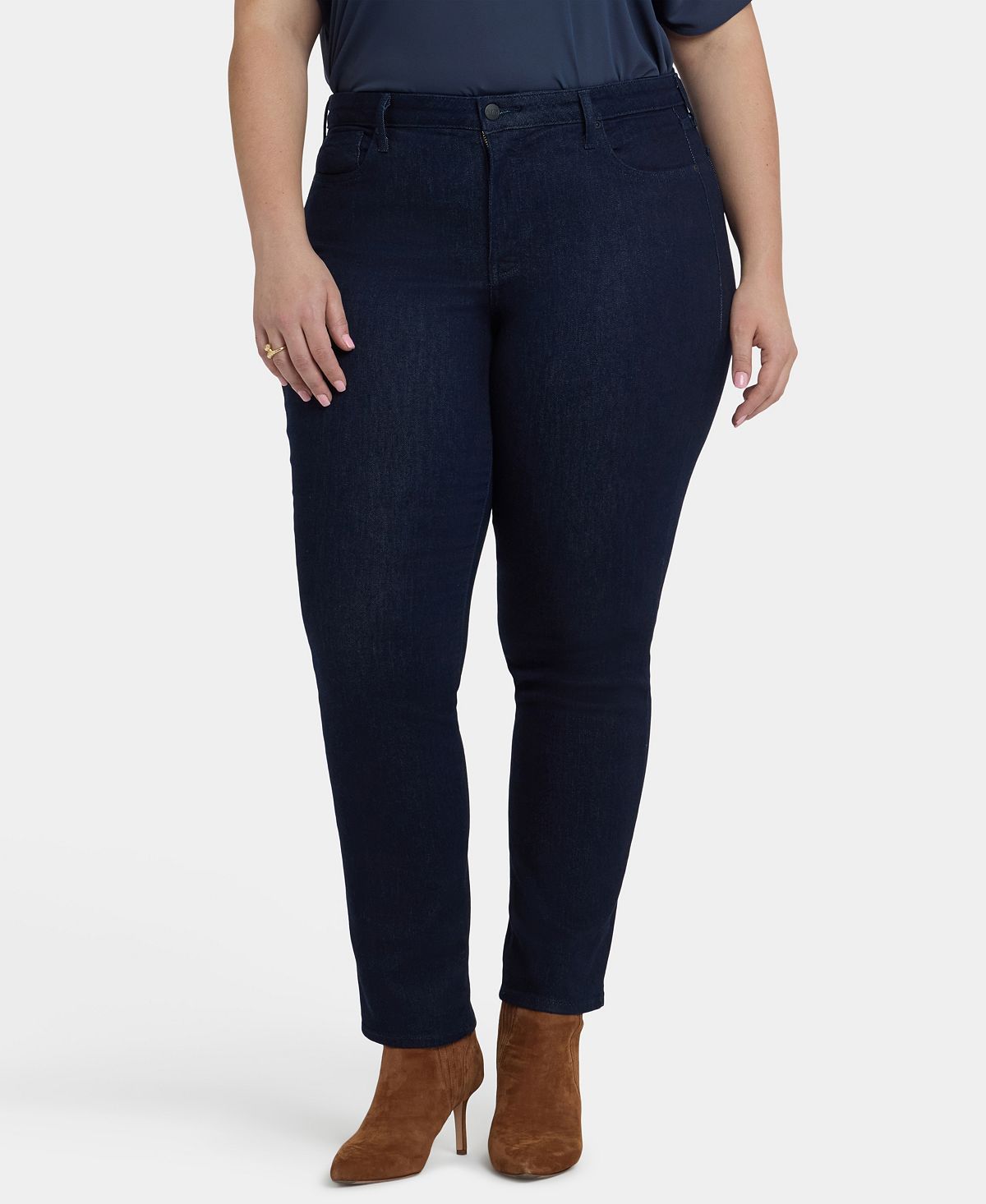 NYDJ Plus Size Sheri Slim Jeans view 2 — MAYCSS fashion products