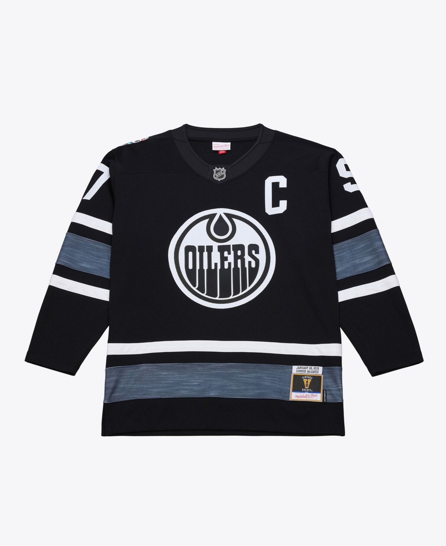 Мужской топ Mitchell & Ness Connor McDavid Black 2019 All-Star Game Power Play Jersey — фото 1