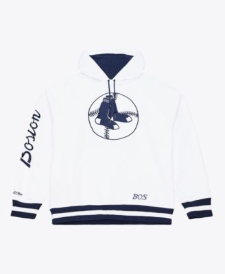 Men's White Boston Red Sox Cooperstown Collection Fleece Hoodie