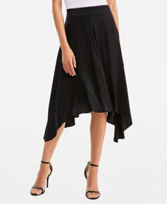 Women's High-Waisted Midi Jacquard Skirt